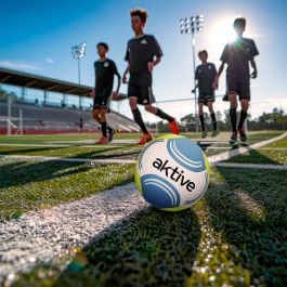 Balón de Fútbol Aktive Talla 5 22 x 22 x 22 cm 12 Unidades