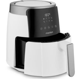Medion MD13030 Freidora de Aire Caliente Digital Airfryer 1500W 4.7L Temporizador 60 Minutos Hasta 200°C Blanco