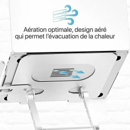 Soporte para Portátil T'NB iClick Metal Moderno Rotación de 360º Soporte para Portátil T'NB iClick Metal Moderno Rotación de 360º