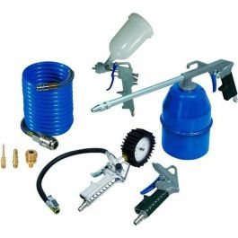 Michelin Kit de 8 accesorios para compresor de aire: pistola de pintura, soplado, inflado, pulverizador, puntas de neumáticos de aluminio con acoplamientos rápidos. Precio: 59.50000034. SKU: B1D6QVM67T