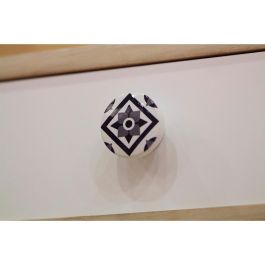 Rei Pomos Redondos para Mueble e244 Ø38mm Madera Acabado Gris Blister 4 Unidades