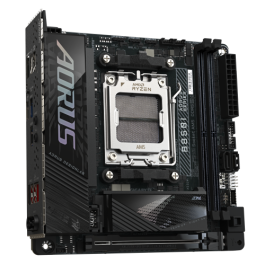 GIGABYTE B850I AORUS PRO Placa Base - Compatible con procesadores AMD Ryzen Serie 9000, VRM digital de 8+2+1 fases, hasta 8400MHz DDR5 (OC), 1xPCIe 5.0 + 1xPCIe 4.0 M.2, 2.5LAN, WiFi 7, USB 3.2 Gen 2