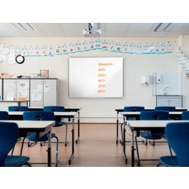 Nobo Pizarra Blanca Premium Plus Melamina 1200x900 mm Aluminio