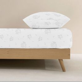 Sábana Bajera Ajustable Peppa Pig Blanco Gris 90 x 200 cm 100 % algodón Sábana Bajera Ajustable Peppa Pig Blanco Gris 90 x 200 cm 100 % algodón