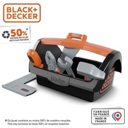Smoby SMO3032163609407 - Black & Decker Caja de Herramientas con 6 Herramientas, para Niños de 3+ Años