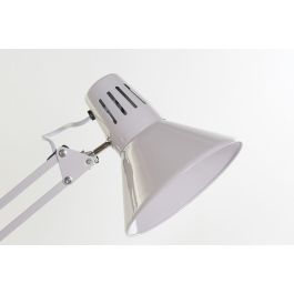DKD Home Decor Lámpara Sobremesa Scandi Blanco Metal Flexo Oficina 39 x 69 x 22 cm
