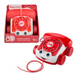 Fisher-Price JGG97 Teléfono Rojo Animado - Edición 80 Aniversario Mattel