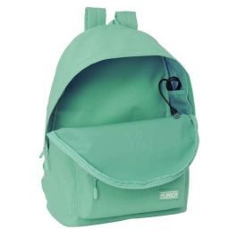 Safta Mochila Doble para Portátil 15,6"+USB Munich Turquesa 31x44x18 cm