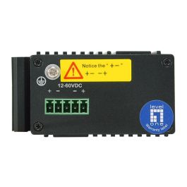 LevelOne IGU-0501 Switch Gestionable 4 Puertos Gigabit Ethernet (10/100/1000) 1 Puerto SFP Negro Montaje Carril DIN