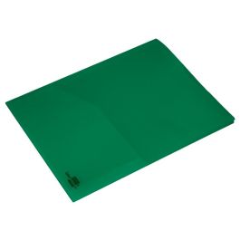 Carpeta Liderpapel Dossier Dos Bolsas Canguro 45683 Polipropileno Din A4 Verde