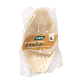 Set de 10 barquillas de madera Algon 12.5 cm (24 Unidades) Set de 10 barquillas de madera Algon 12.5 cm (24 Unidades)