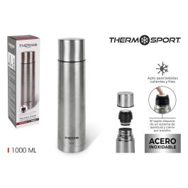 Termo Inoxidable 1000 ml Thermosport - Estilo Duradero (6 Unidades)
