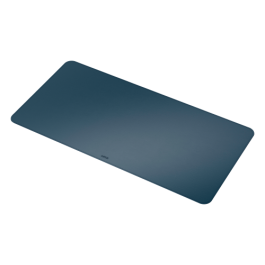 Leitz Alfombrilla de Escritorio Grande 80x40 cm Azul Oscuro, Protectora Impermeable para Teclado y Ratón