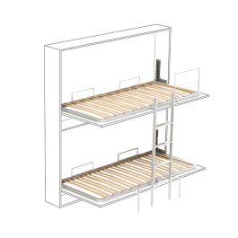Litera Multilaminas 90X190 Completa (2 Somieres, Escalera Y Barandilla Fija.) Herrajes Fab.Nacional