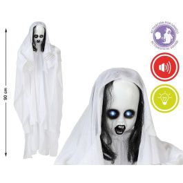 Colgante Niña Fantasma 90 cm con Ojos Luminosos y Sonido Activado por Ruido - Decoración de Terror Precio: 18.99773568. SKU: S1123198