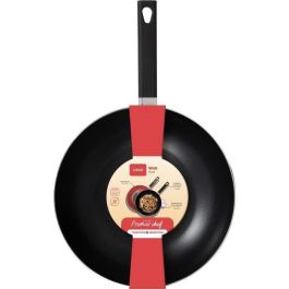 Premier Chef - Wok 32 cm - LIVOO - MEP156R - Antiadherente sin PFOA ni PFOS - Mango de silicona - Todo tipo de fuegos, incluida inducción Premier Chef - Wok 32 cm - LIVOO - MEP156R - Antiadherente sin PFOA ni PFOS - Mango de silicona - Todo tipo de fuegos, incluida inducción