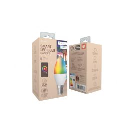 muvit iO bombilla inteligente Vela E14/5W/470lm RGB+Blancos D37*H116