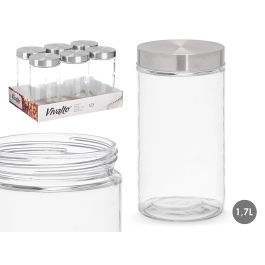 Tarro Vidrio Tapa Acero 1,7L Vivalto 11X22CM (12 Unidades) Precio: 34.78999986. SKU: B194XQYN8G