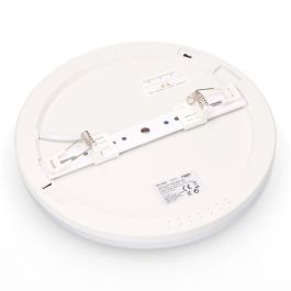 Edm Downlight led ajustable superficie/empotrar 20w 2050lm RA80, marco cromo, 3cct, Ø22,5cm
