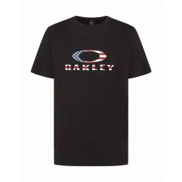 Camiseta de Manga Corta Hombre Oakley O Bark 2.0 Negro 15-16 Años