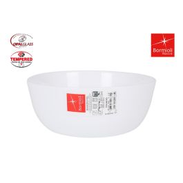 Bormioli Rocco Ensaladera Toledo Vidrio Opal Templado 19 cm Juego de 6 Apta Lavavajillas y Microondas
