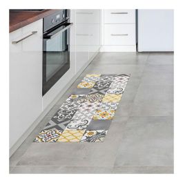 Alfombra vinilica croma patch gris-ambar 50x140cm cintacor - storplanet