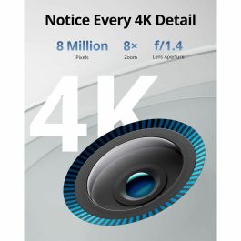 Eufy T88713W1 Cámara de Seguridad IP 4K UHD Solar con IA BionicMind, Visión Nocturna Color y Audio 2 Vías para Exterior - Pack 2 Unidades