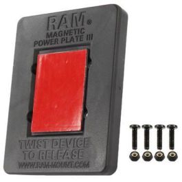 RAM Mounts RAP-300-1U Soporte Magnético Universal Power Plate III para Radares y Móviles