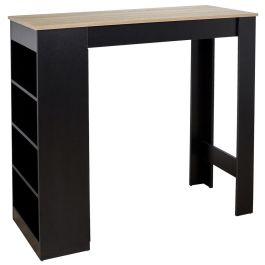 Home Deco Factory Mesa Alta Bar Con Estantes, Colección Industriel, Madera MDF, 115x50 cm, h.103 cm Precio: 76.68999965. SKU: B1DVZE32KS