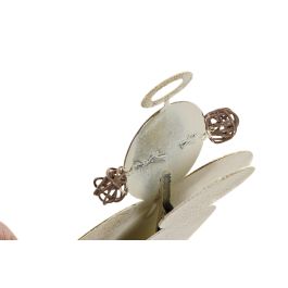 DKD Home Decor Decoración Navidad Moderna de Metal Dorado, Surtido Ángel, Corazón, Clip, Set de 12 Unidades, 3x12.5x10 cm
