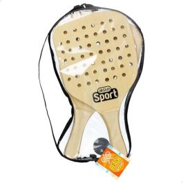 Palas playa madera 22x1x39 cm con funda aktive sport - modelos surtidos Palas playa madera 22x1x39 cm con funda aktive sport - modelos surtidos