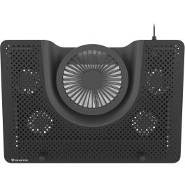 GENESIS Oxid 550 Base Refrigeradora para Portátil 17.3" (43.9 cm) 5 Ventiladores 2800 RPM, Iluminación LED Roja, Negro