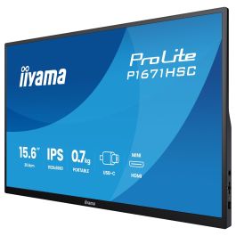 iiyama P1671HSC-B1 Monitor 15.6" Full HD IPS 1920x1080, 3ms, HDMI, 2x USB-C