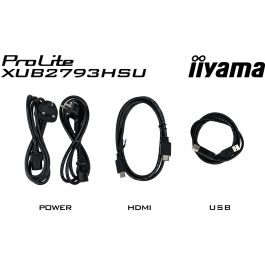 iiyama XUB2793HSU-B6 Monitor ProLite 27" FHD IPS 100Hz 1ms HDMI DP Pivot VESA Altavoces Negro
