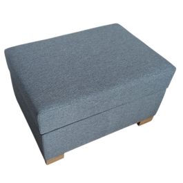 DKD Home Decor Reposapiés Urban de Poliéster y Madera Gris Claro 50 x 70 x 40 cm con Almacenaje Interior Precio: 121.58999963. SKU: B19HSBCNNJ