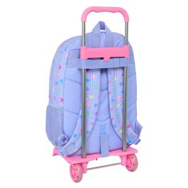 Mochila Escolar con Ruedas Benetton Lila Lila 30 x 46 x 14 cm