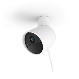 Philips Hue Cámara Secure con cable AUC1717288367677 - HD 1080P Interior/Exterior - Control App - Blanca