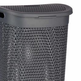 Cesto Ropa con Tapa 60L Antracita Kipit 43.5x57x34 cm (6 Unidades) Cesto Ropa con Tapa 60L Antracita Kipit 43.5x57x34 cm (6 Unidades)