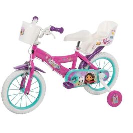 Toimsa Bicicleta Gabby Dollhouse 14 Pulgadas para Niñas 4-6 Años Rosa