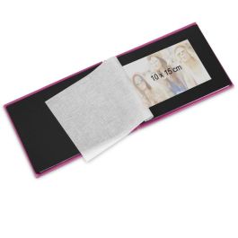 Hama 94881 Álbum de Fotos Espiral Fine Art Lila 24x17cm con 50 Páginas Negras