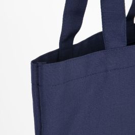 Milan Serie 1918 Tote Bag con Asas Tejido Ripstop, Bolsa Reutilizable de Poliéster Azul Marino 12.6 Litros para Compra, 38x41 cm Milan Serie 1918 Tote Bag con Asas Tejido Ripstop, Bolsa Reutilizable de Poliéster Azul Marino 12.6 Litros para Compra, 38x41 cm