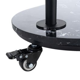 Espejo Recibidor Negro Metal-Mármol 80 X 32 X 175 cm