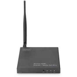 Digitus DS-55315 Transmisor HDMI Inalámbrico Click & Present Pro, Receptor AV 1080p, 80m, Negro