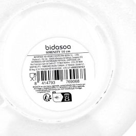Plato Café Porcelana Serenity Hydrozero Bidasoa 15 cm