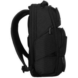 Targus HeritageLuxe Mochila de viaje para portátil 15-16 pulgadas Hombre Poliéster Negra con RFID y ventilación posterior