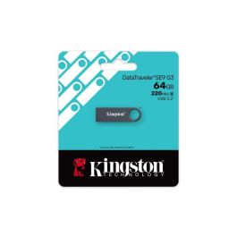 Kingston Pendrive DataTraveler SE9 G3 64GB USB 3.2 Velocidad 220MB/s Lectura 100MB/s Escritura