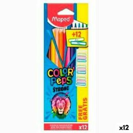 Lápices de colores Maped Color' Peps Strong Multicolor 12 Piezas (12 Unidades) Precio: 19.49999942. SKU: S8424962