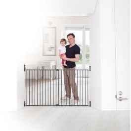 DREAMBABY Barrera de seguridad Extra ancha BROADWAY Gro Gate - Para atornillar - L 76/134,5 x H 76 cm - Gris