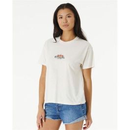 Camiseta de Manga Corta Mujer Rip Curl Brighter Sun Relaxed Blanco