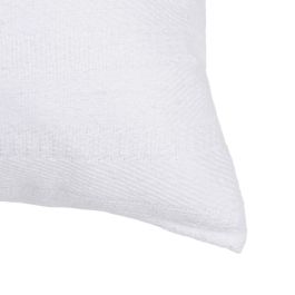 Cojín Blanco Algodón-Poliéster 70 X 50 cm